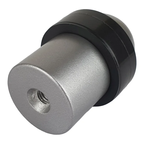 Butée de porte sol DOME, Aluminium anodisé gris argent