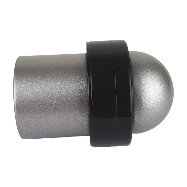 Butée de porte sol DOME, Aluminium anodisé gris argent