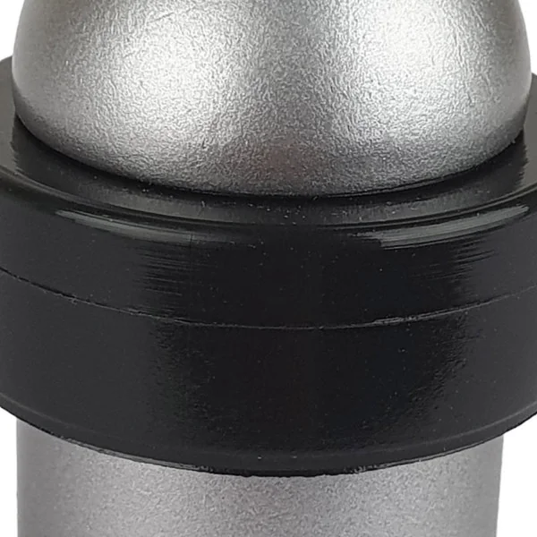 Butée de porte sol DOME, Aluminium anodisé gris argent