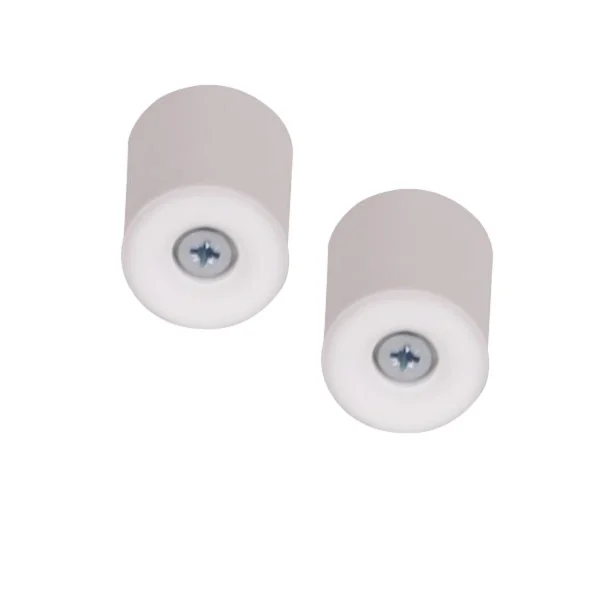 Butée de porte sol MOYEN MODELE ROND, Caoutchouc blanc