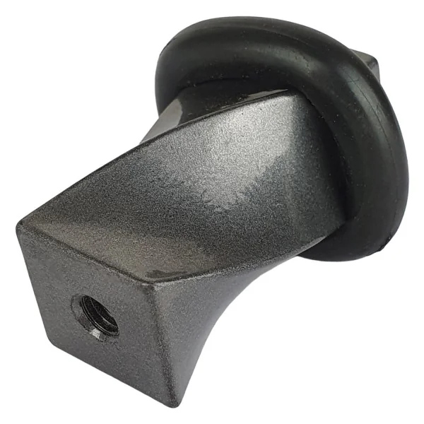 Butée de porte sol TORSADE NANTUA, Fer noir mat ou gris patiné