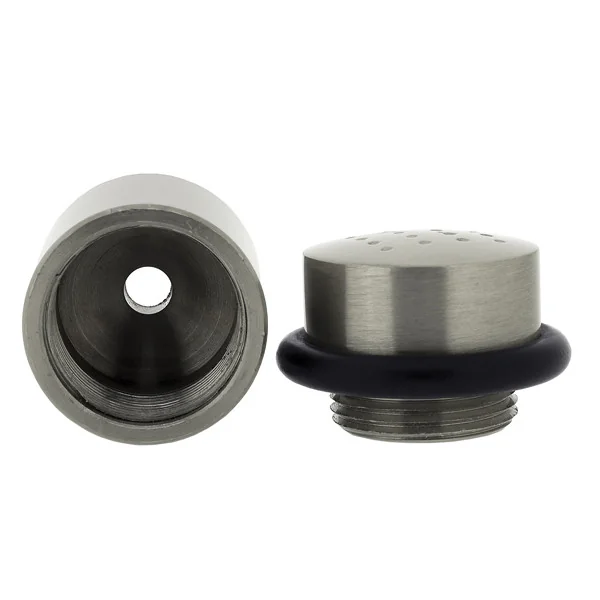 Butée de porte sol VALIA, Laiton nickel mat