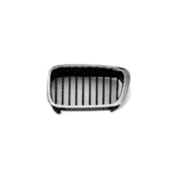 Calandre grille gauche pour BMW série 3 E46, 2001-2004, noir, profil chromé, Neuve