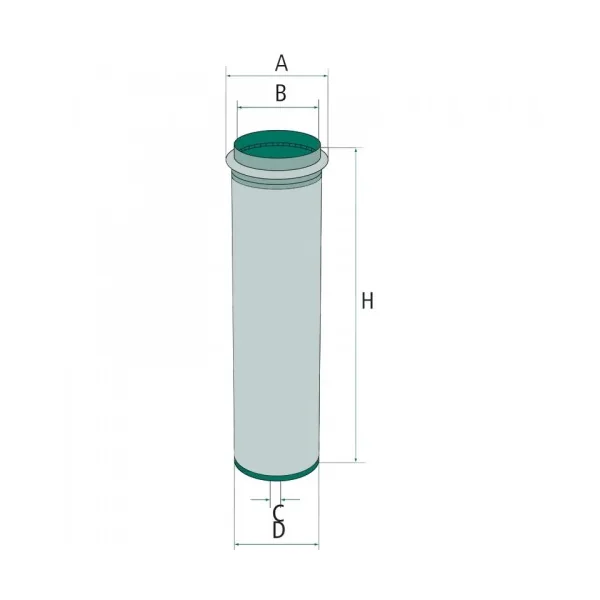 Cartouche filtrante - filtre à air intérieur - Mercedes-Benz - Trac 700, 800, 900, 1000 ,1100