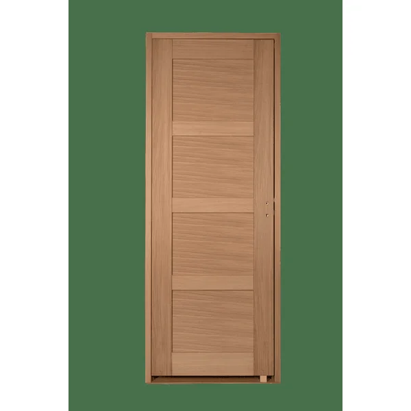 CETUS - Porte coulissante chêne 4 panneaux
