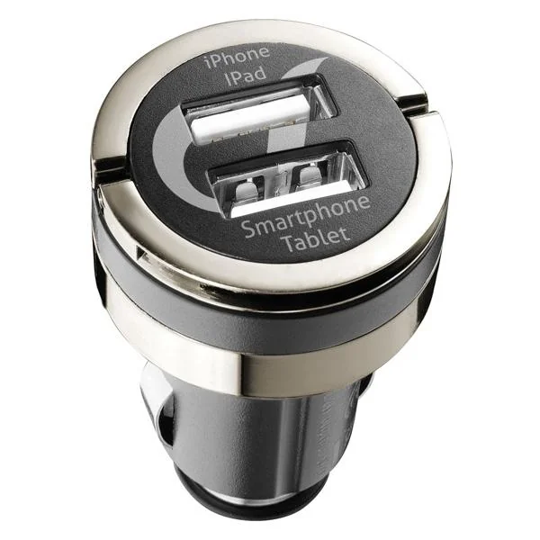 CHARGEUR ALLUME-CIGARE DUAL + USB 4A CELLULARLINE