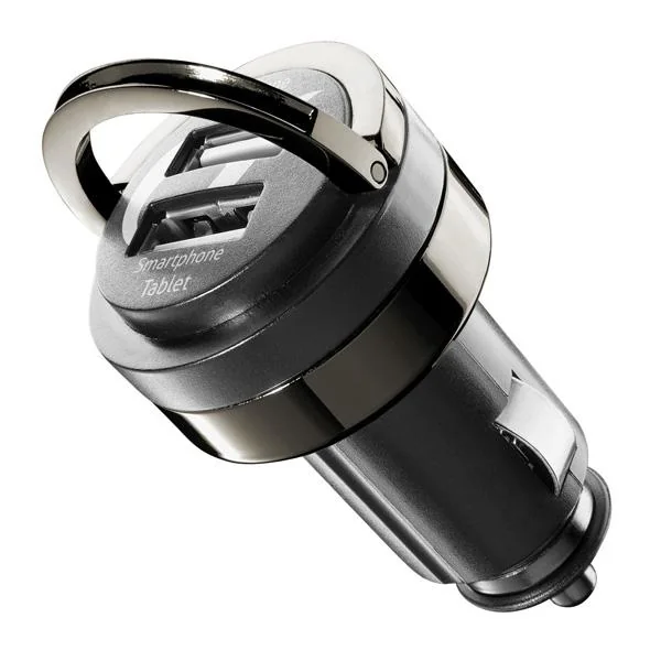 CHARGEUR ALLUME-CIGARE DUAL + USB 4A CELLULARLINE