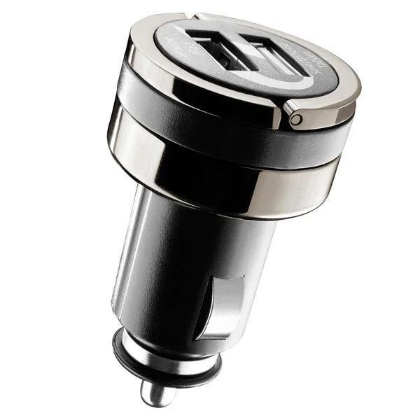 CHARGEUR ALLUME-CIGARE DUAL + USB 4A CELLULARLINE