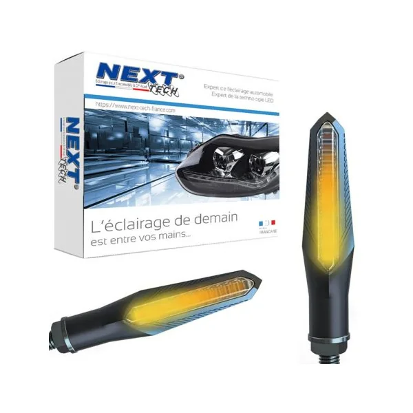 Clignotants moto LED séquentiels dynamiques canbus Next-Tech®