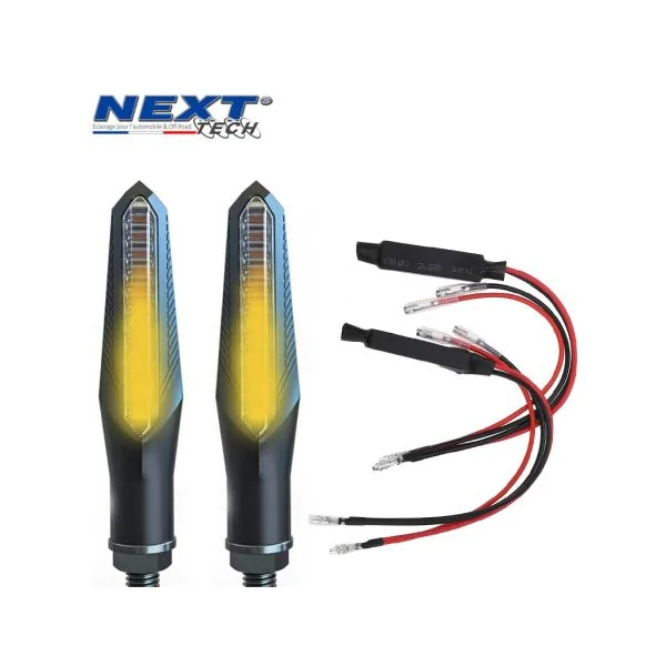 Clignotants moto LED séquentiels dynamiques canbus Next-Tech®