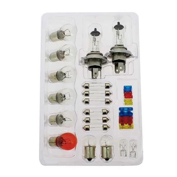Coffret 16 ampoules H4 + 12 fusibles - Evo