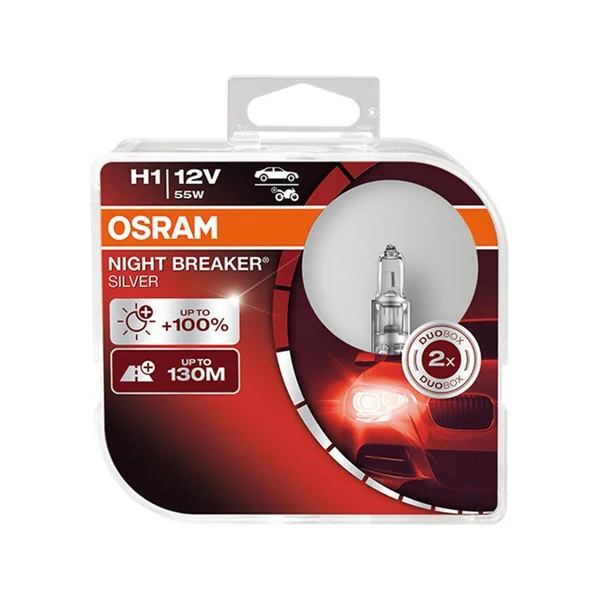 Coffret Osram 2 Lampes H7 12V – Éclairage Halogène Haute Performance