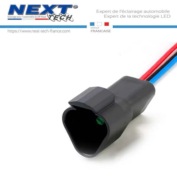 Connecteur Femelle avec prise Deutsch 3 pins