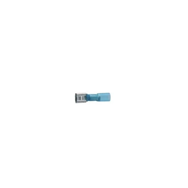COSSE FEMELLE 6,35MM THERMORETRACTABLE BLEU