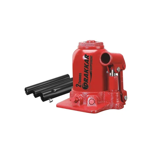 Cric bouteille hydraulique télescopique 2 tonnes - Compact et sécurisé