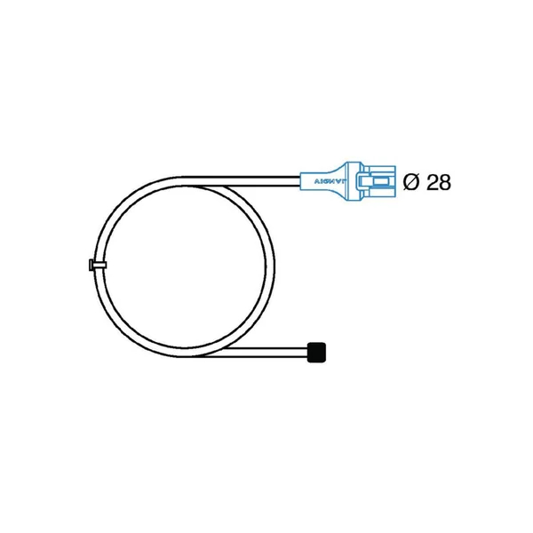 Câble 500 mm LC8 VIGNAL – Connecteur 2 voies femelle avec bouchon ADR