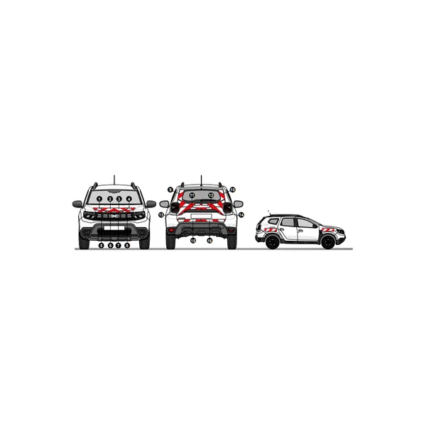 DACIA DUSTER KIT BALISAGE