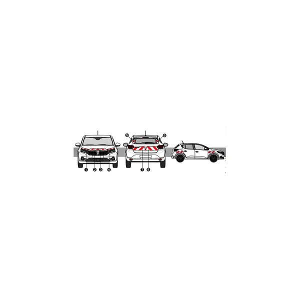 DACIA SANDERO KIT BALISAGE