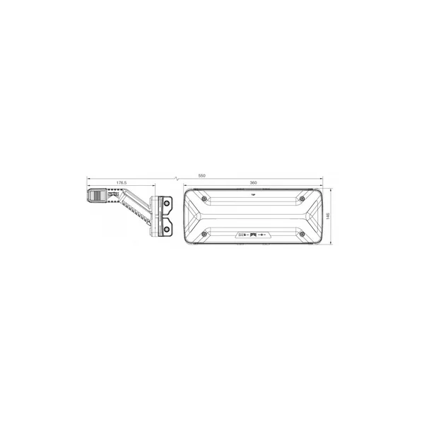 ECOLED II GAUCHE ASPÖCK - 25-4121-021 - 7P ASS2 + 4 X 2P ASS2 - 12/24V