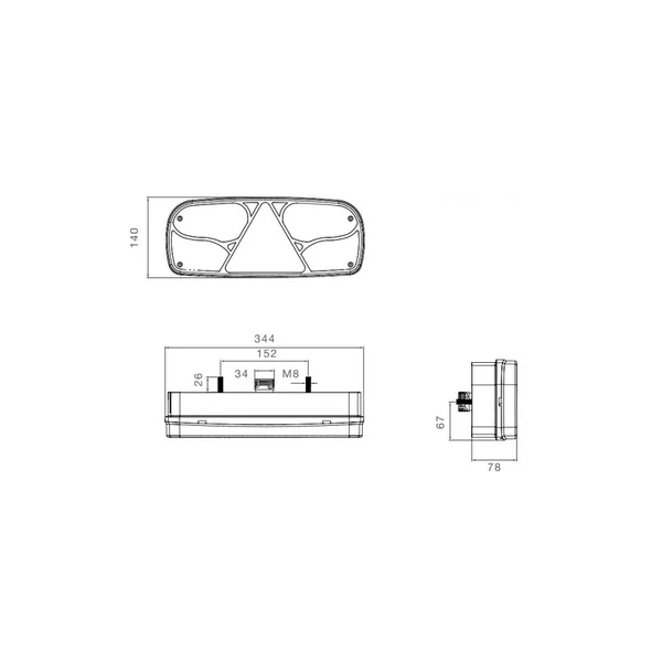 Ecopoint I Gauche Aspöck - 25-2200-701 - 7P ASS2 - 12/24V