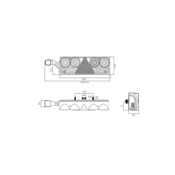 EUROPOINT II DROITE ASPÖCK - 25-6510-501 - 7P ASS2 + 2 X 2P SUPERSEAL - 12/24V