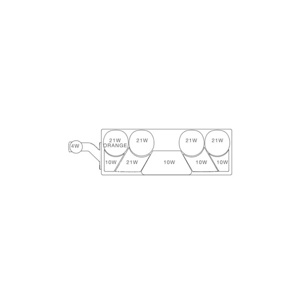 EUROPOINT II DROITE ASPÖCK - 25-6510-501 - 7P ASS2 + 2 X 2P SUPERSEAL - 12/24V