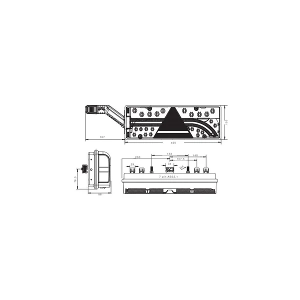EUROPOINT III DROIT ASPÖCK - 25-7420-711 - 7P ASS2 + 4 X 2P ASS2 - 12/24V