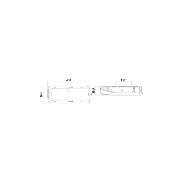 FEU ARRIERE DROIT CRAFTER VIGNAL LC8 AVEC CONNECTEUR ARRIERE AMP