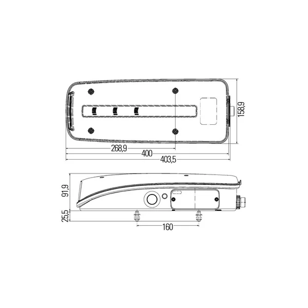 FEU ARRIÈRE DROIT + BUZZER DE RECUL / 24V LED POUR DAF ( OE : 1981863 ) CONNECTEUR HDSCS