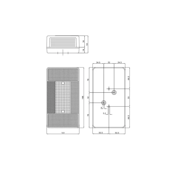 Feu arrière gauche 5 fonctions AJBA FP35 – 12V