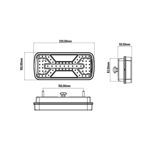 Feu arrière LED X-SPIDER