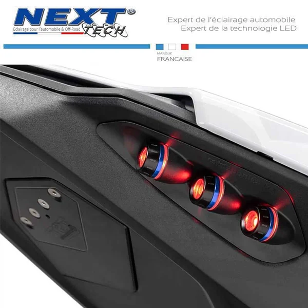 Feu arrière à LED Triple Race pour BMW S1000RR de 2019 à 2022 avec contour bleu