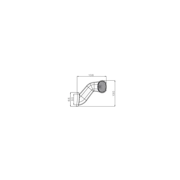 Feu Corne Gauche Superpoint II - 31-3608-014 - Connecteur Sortie de câble - 24V