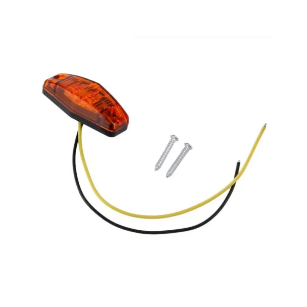 Feu de gabarit LED 12v pour remorque et voiture - Orange