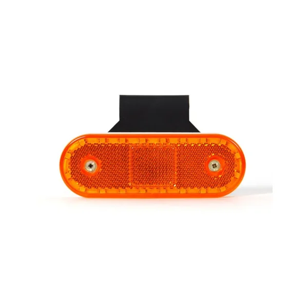 Feu de Gabarit LED Orange sur Semelle à 90° - 12/24V avec Câble 0,5m