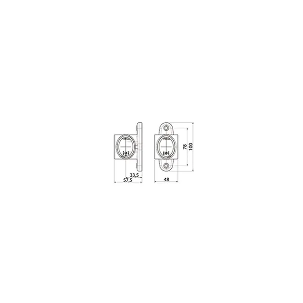 Feu de gabarit tricolore LED Gauche / Droit VIGNAL - FA3 LED - D14031- 12/24V