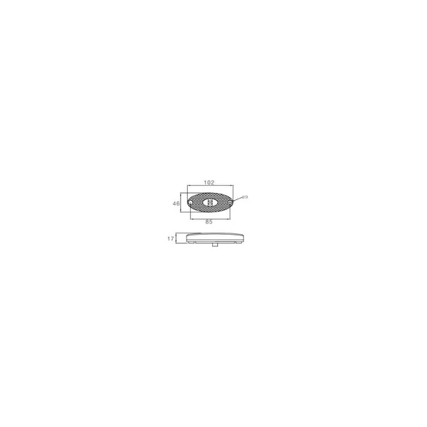 Feu de position Blanc Flatpoint II LED - 31-6900-014 - Connecteur Sortie de câble - 24V