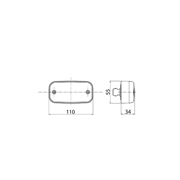 Feu de position Blanc VIGNAL - FE94/98 - 198050 - 12/24V