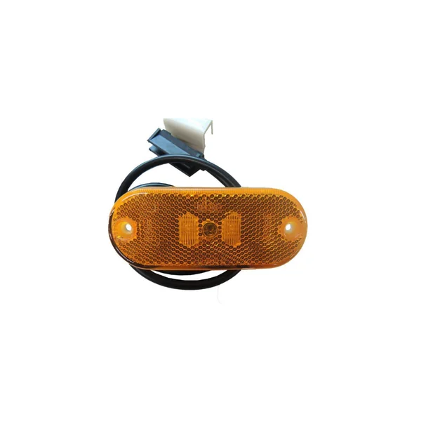 FEU DE POSITION ORANGE JOKON 24V AVEC CATADIOPTRE, CABLE 165CM ET CLIP RAPIDE