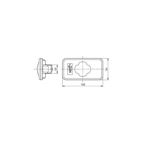 Feu de position Orange à LED VIGNAL SMD00 - 198620 - 24V
