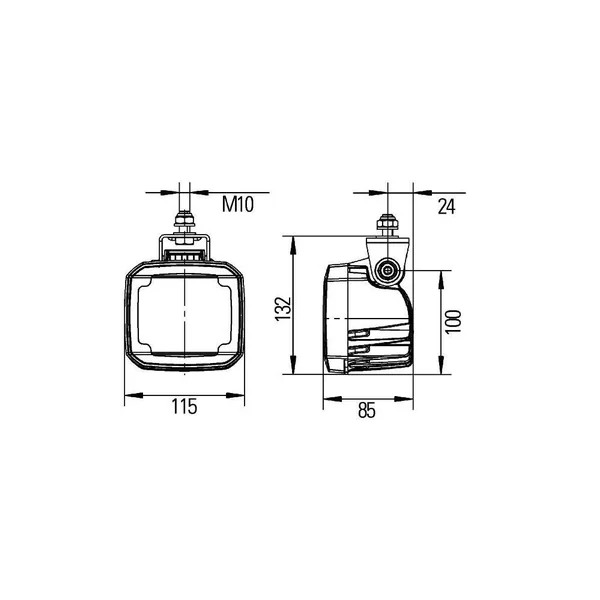 FEU DE TRAVAIL LED 12V24V HELLA ULTRA BEAM LED