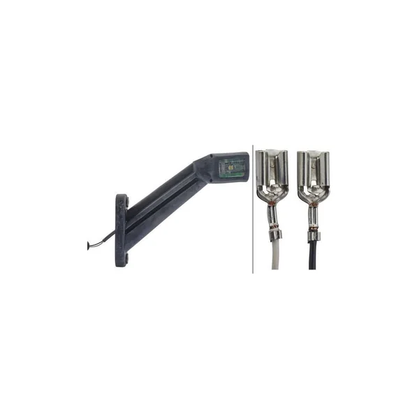 Feu d'encombrement LED Hella Douille plate - Droit - 12/24V