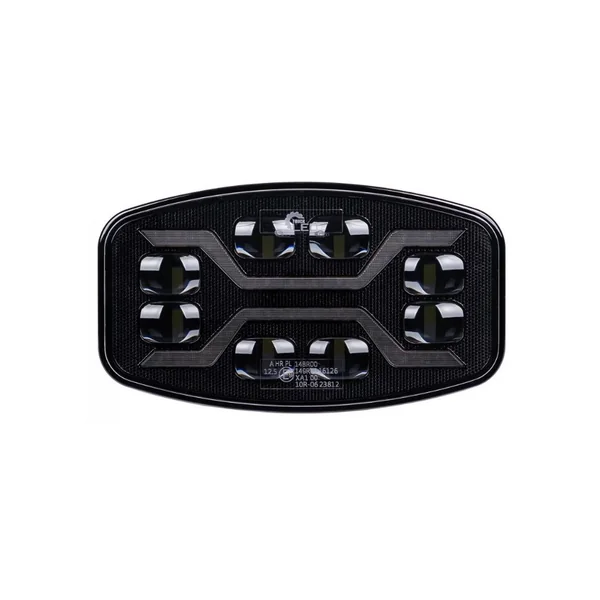 Feu LED X-SPIDER avec Position Droite + Fonction Stroboscopique Orange