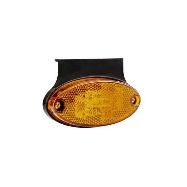 Feu suspendu LED orange 12/24V avec semelle à 90°