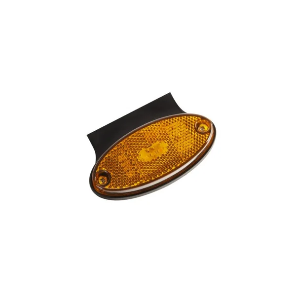 Feu suspendu LED orange 12/24V avec semelle à 90°
