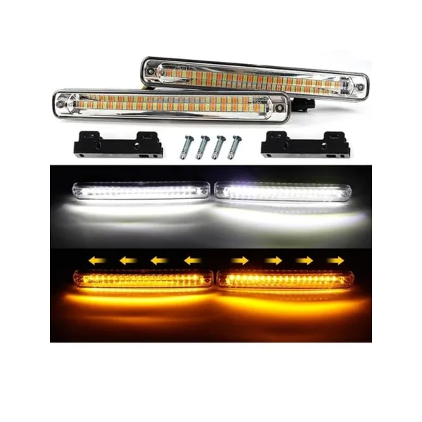 Feux diurnes LED pour voiture avec clignotant