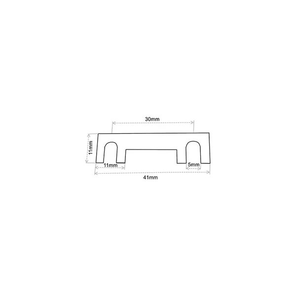 FUSIBLE RUBAN 40 AMPERES 41 MM ( Vendu par 10 )