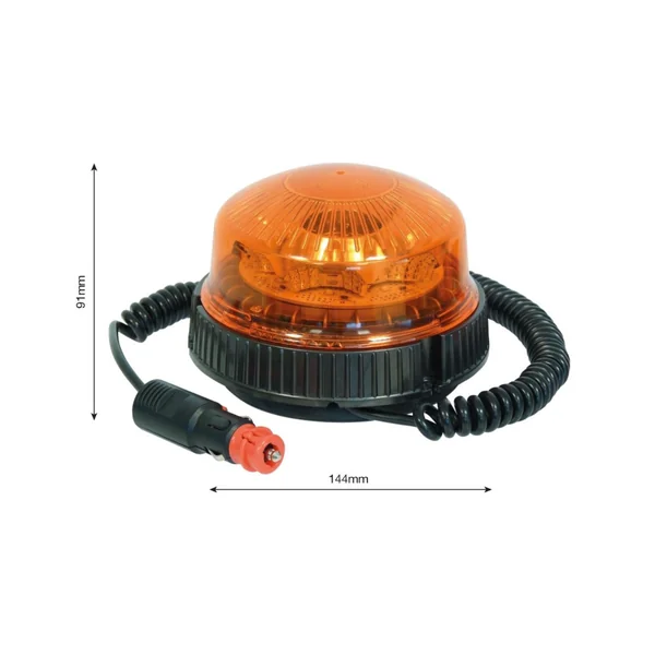 Gyrophare LED rotatif magnétique - 12/24V
