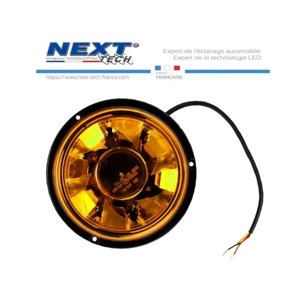 Gyrophare rotatif à LED 12V - 24V diamètre 120mm