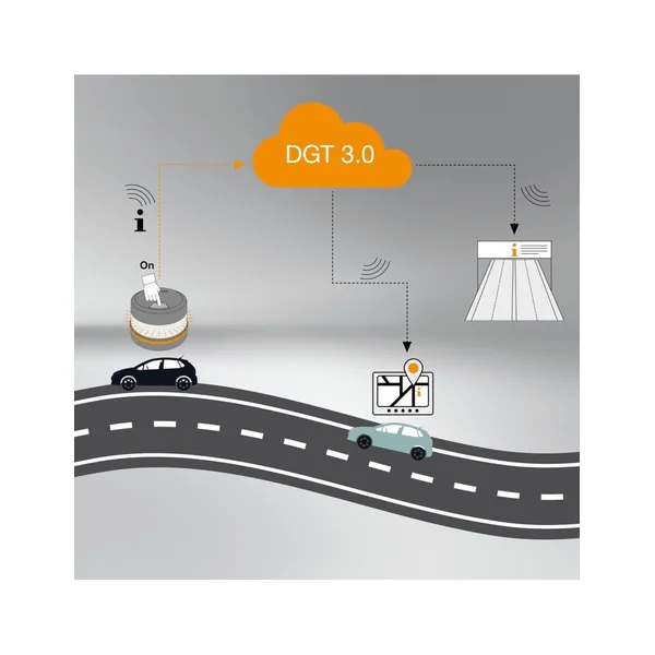 Gyrophare V16 Connecté homologué DGT Espagne, -GPS intégré, IP68